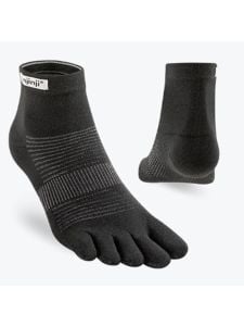 Injinji Run Lightweight Mini‑Crew Black