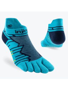 Injinji Ultra Run No‑Show Pacific Blue