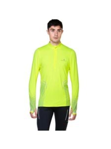 Men's Tech reflect 1/2 zip in florescent yellow