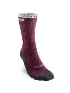 Injinji Women's Liner & Hiker Crew Maroon