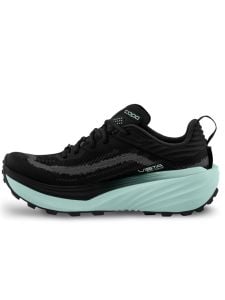 Topo Ladies Vista Trail Shoe in Black/Mint