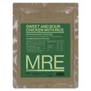 MRE Sweet and Sour Chicken with Rice 300g Ready To Eat Meal